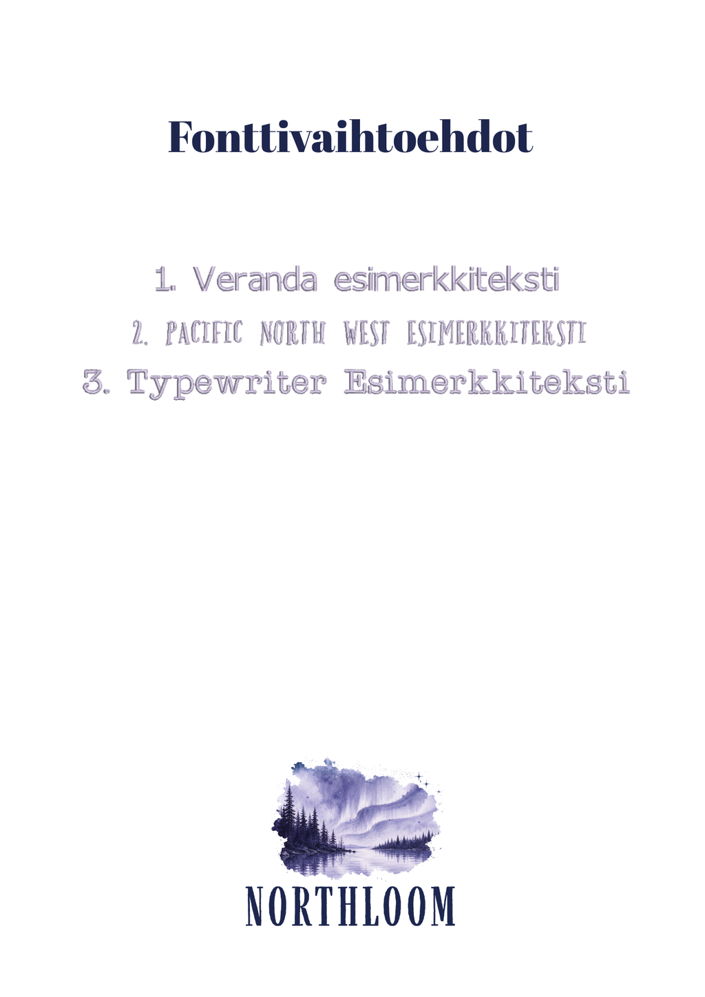 Pipo luontoaiheisella kuvalla tai omalla tekstillä.